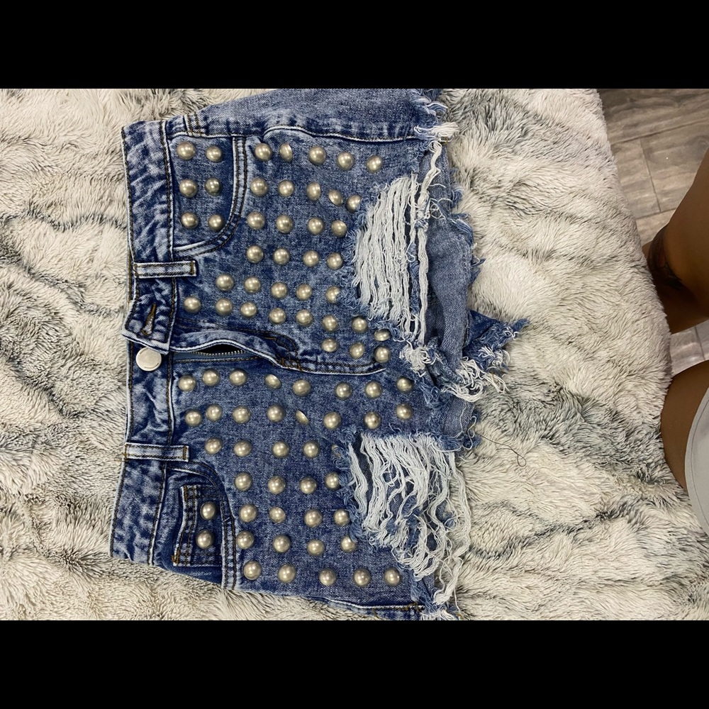 Denim shorts